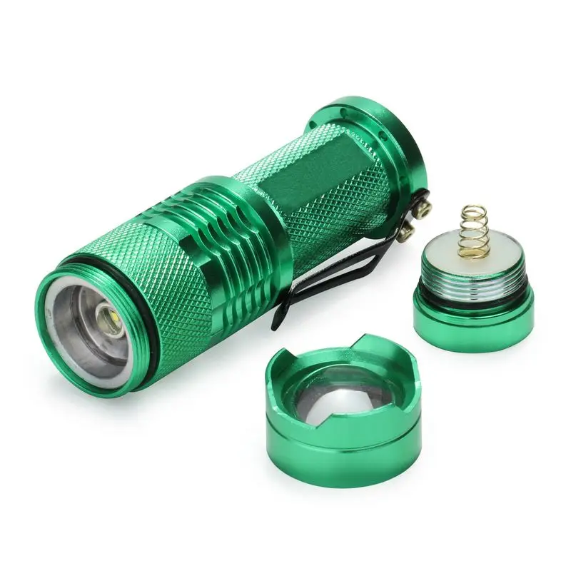 CREE Q5 350LM LED 14500/AA Flashlight Adjustable Focus 3 Mode Waterproof #BLK CREE Q5 350LM LED 14500/AA Flashlight Adjustable Focus 3 Mode Waterproof #BLK