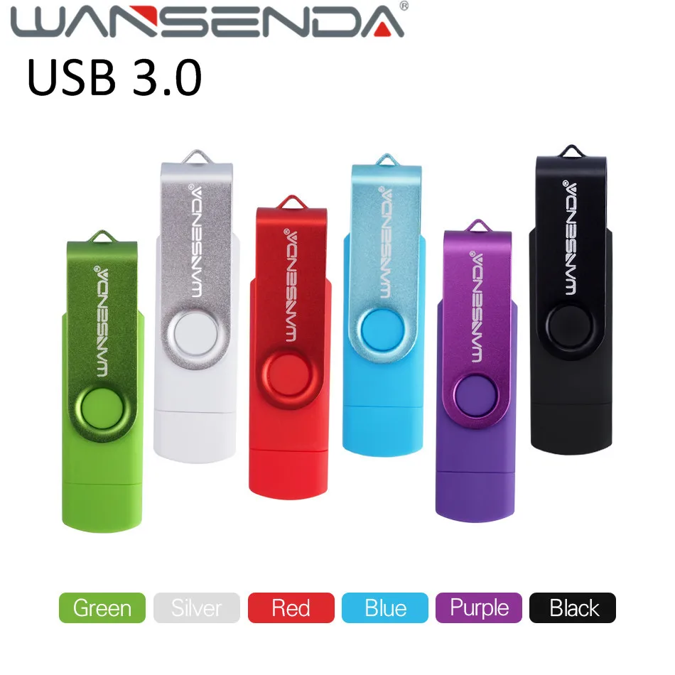 Wansenda OTG Pen drive usb 3.0 USB flash drive 128GB 64GB 32GB 16GB 8GB high speed pendrive Memory Stick Flash drive for phones цена Wansenda OTG Pen drive usb 3.0 USB flash drive 128GB 64GB 32GB 16GB 8GB high speed pendrive Memory Stick Flash drive for phones цены онлайн