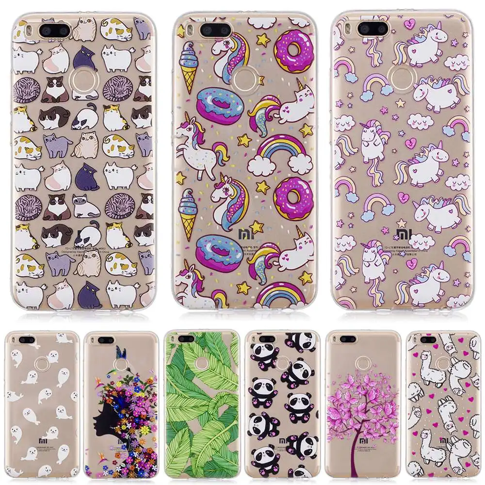 Cover For Xiaomi Redmi 6 5 4A 4X Note 3 4 Case Cute TPU Silicone Slim Panda Flower Back Animal 6X 5X MAX 2 Coque |
