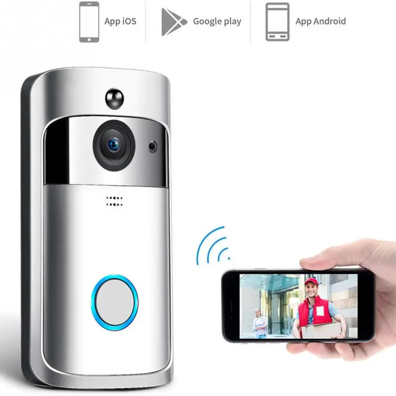 

Remote Control Wireless Doorbell Camera WiFi Remote Video Door Intercom IR Security Bell Phone