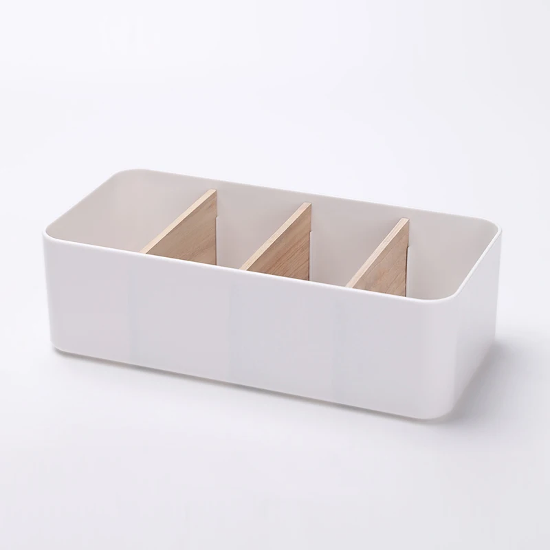 8 Grids Office Storage Box White Key Pen Makeup Cosmetic Lipstick Container Card Remote Control Sundries Articles Organizer