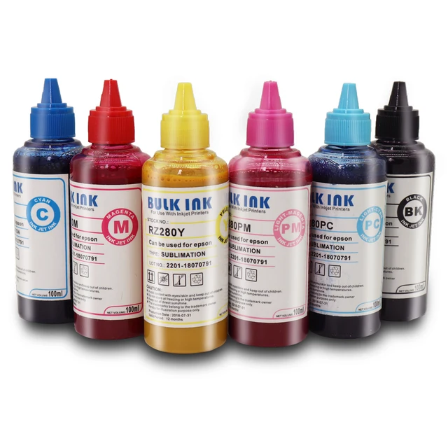 600ML Universal Sublimation Ink For Epson Printers Heat Transfer Ink