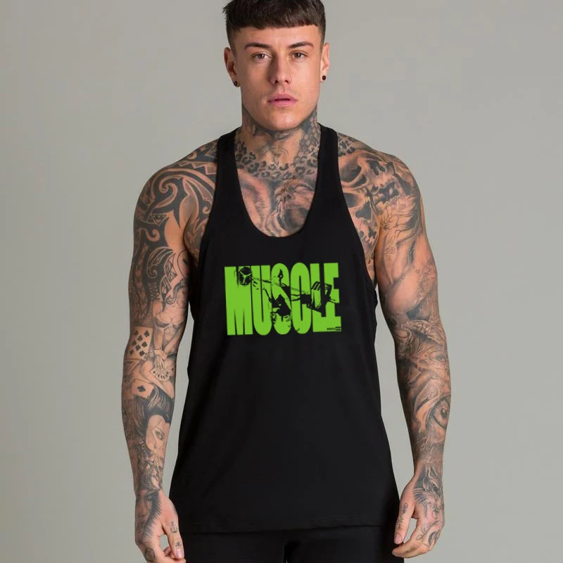 Бренд бодибилдинга майка для мужчин мышцы без рукавов тренажеры фитнес одежда майка хлопок рубашки летняя мода тренировки одежда