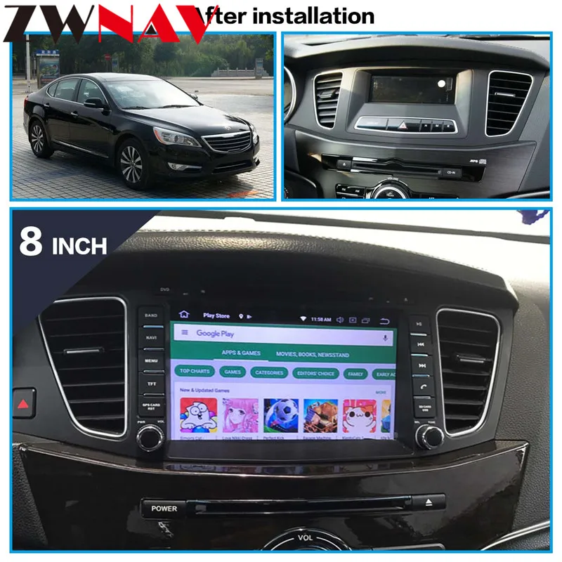 Sale IPS 4+32G Android 8.0 Car Radio Stereo Radio For KIA K7 Cadenza 2009-2016 Car DVD Player GPS Navigation head unit 8 Core BT WIFI 9