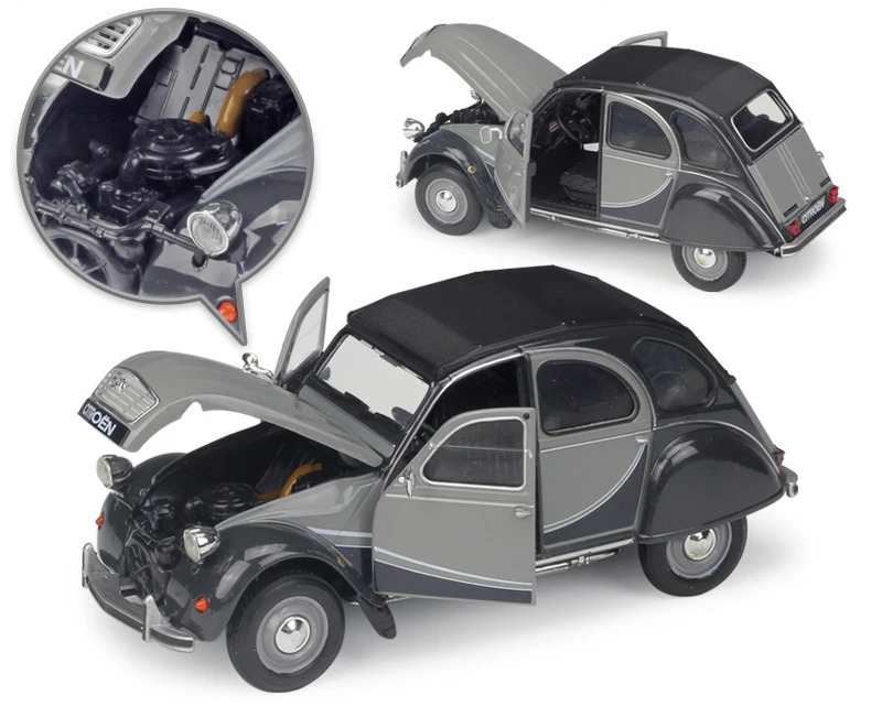 WELLY масштаб 1:24 металлическая классическая модель автомобиля CITROEN микарон 6 Charleston
