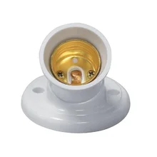 AC110V 240 V Светодиодный лампа E27 скошенная лампа держатель настенный светильник пластик гнездовой патрон X10