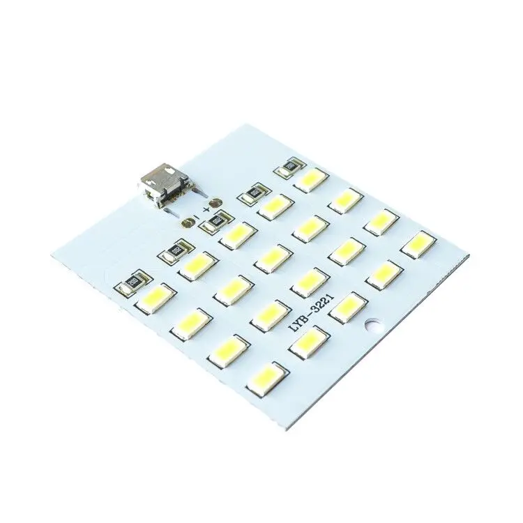 1 шт. высокое качество 5730 smd 5V 430mA~ 470mA белый Mirco Usb 5730 светодиодный светильник ing панель USB Мобильный светильник аварийный светильник Ночной светильник