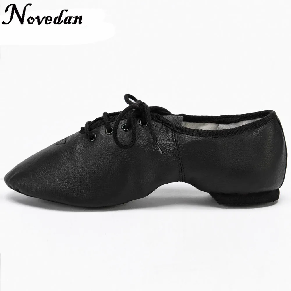 Dance Shoes Woman's Leather Jazz Dance Shoes Lace Up Boots Practice Yoga Shoes Soft and Light Jazz Boots Hip Hop Sneakers