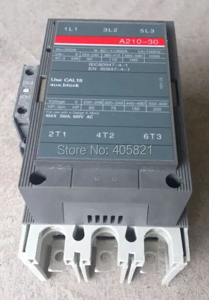 A210-30 AC контактор переменного тока 3-полюсный магнитный контактор переменного тока