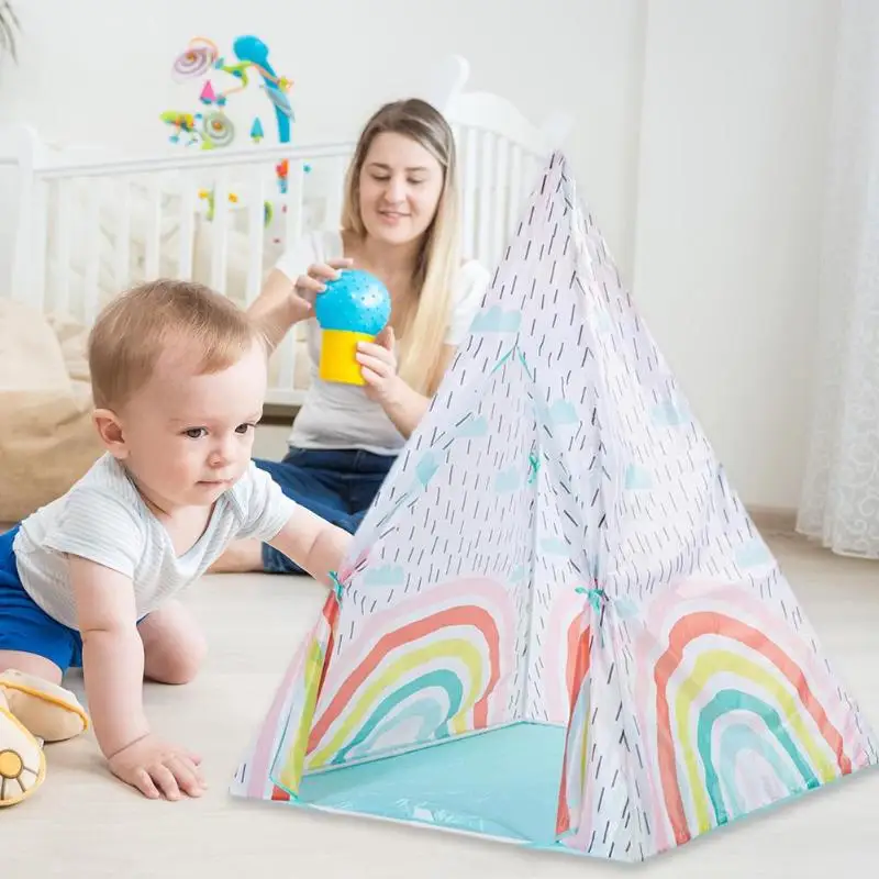 Тканевая детская палатка красочная портативная Крытая палатка для игры во дворе подарок для дома