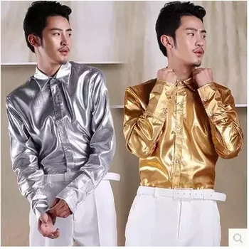 

Night clubs clothing rock male singer costumes personality DJ tide male leather jacket sequined costumes performance clothing