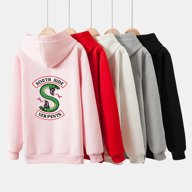US $14.15 Women/Men American Riverdale Southside Serpents Hoodies Sweatshirts 2018 South Side Sweatshirt Hip-