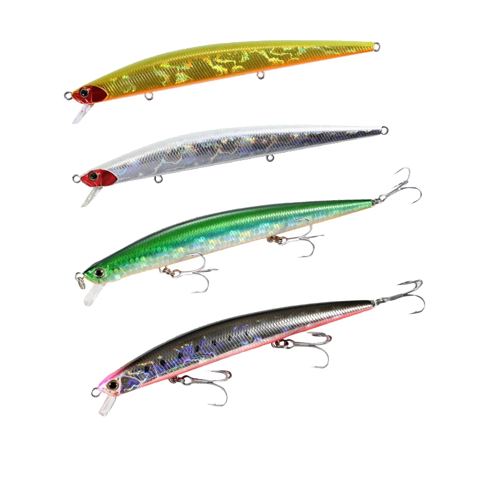 Trout Wobbler Minnow Lure Sea Fishing Lures Jerkbaits 12.5cm 15g 8pcs