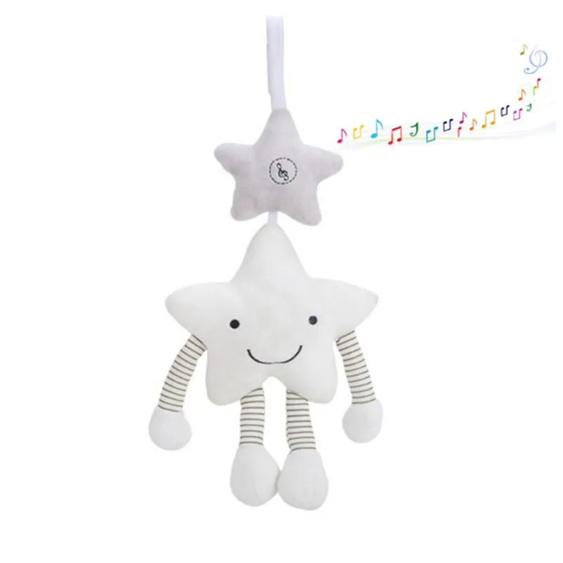 New Baby Toys For Stroller Music Star Crib Hanging Newborn Mobile Rattles On The Bed Babies Educational Plush Toys