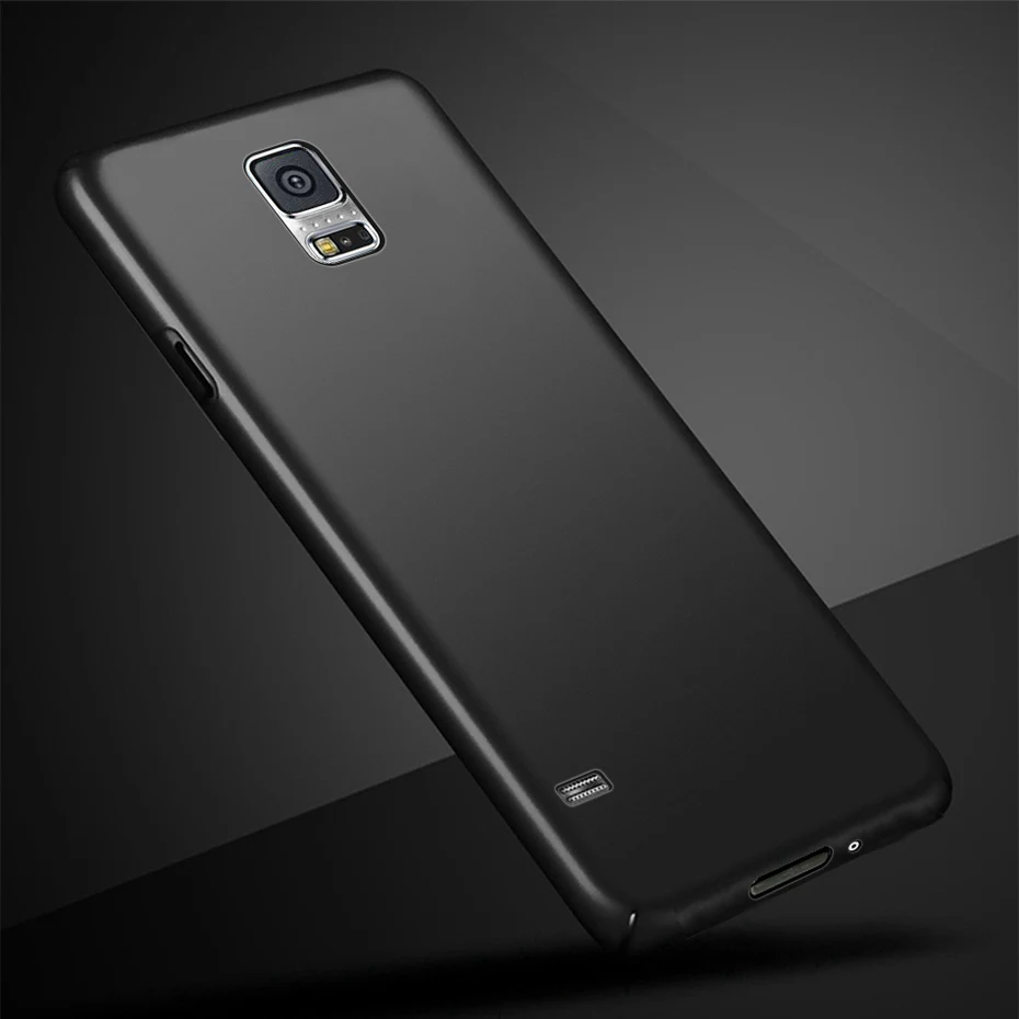 Тонкий жесткий чехол для samsung Galaxy S5, чехол s, чехол для телефона samsung S5 neo, чехол на заднюю панель для бампера samsung S5 i9600 SM-G900F - Цвет: Black