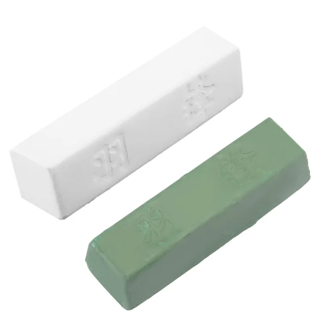 White / Green Polishing Wax Grinding Abrasive Polishing Compound Paste Wax Buffing Polish Tools Leather Strop Sharpening 1