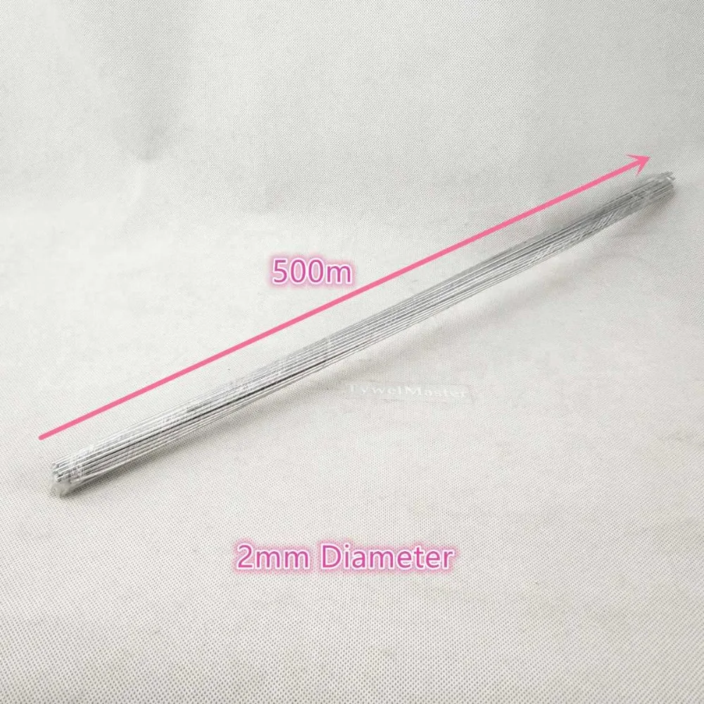 Aluminum Welding Rods WE53 Flux Cored Low Temperature Brazing Wire 500x2.0mm 19.68x0.079" All Kind of Aluminum Repairing