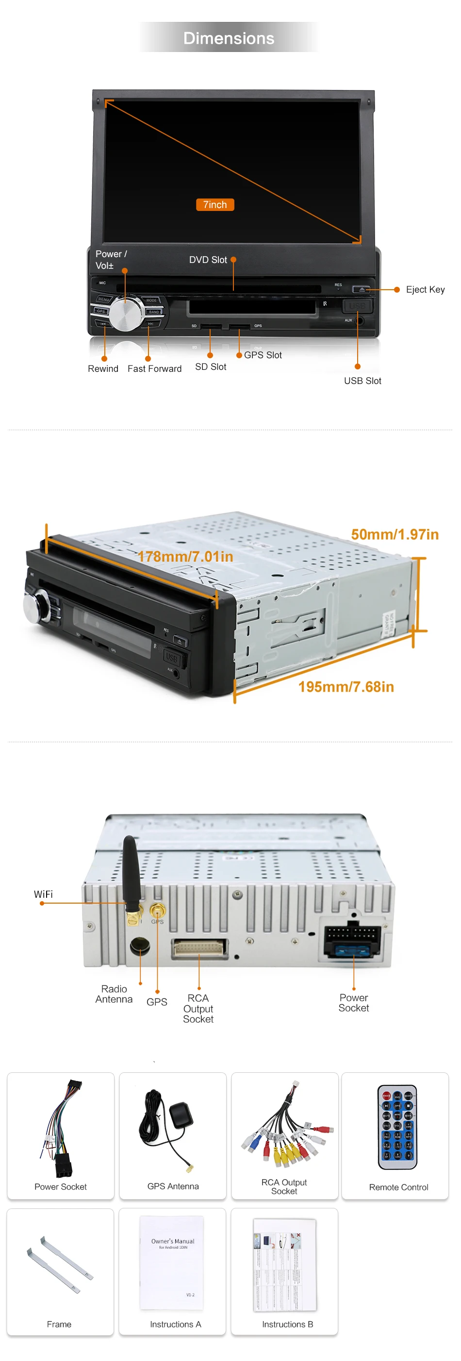 Perfect android 9 1din autoradio car radio 7 inch HD GPS DVD Player with Navigation Bluetooth USB free rear camera head unit car stereo 1 Perfect android 9 1din autoradio car radio 7 inch HD GPS DVD Player with Navigation Bluetooth USB free rear camera head unit car stereo 1