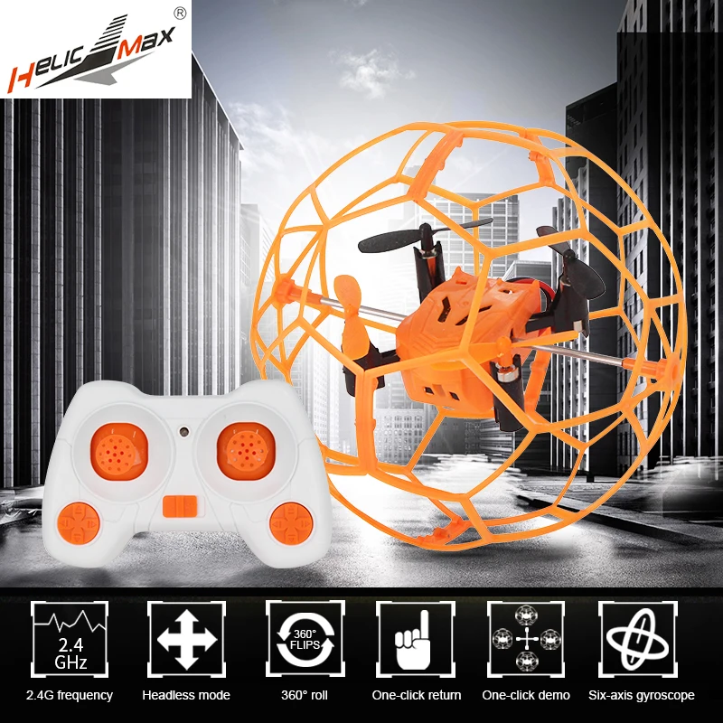 Мини Drone Вьетнамки RC мяч Sky Walker 2,4 ГГц 4CH лету мяч RC Quadcopter 3D флип ролик Безголовый Drone RC вертолет игрушки