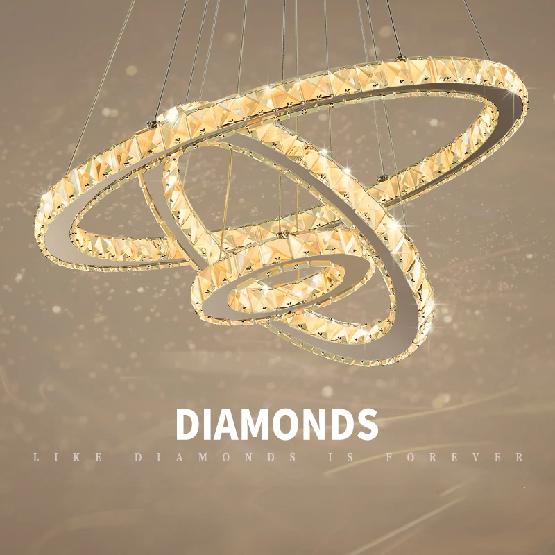 

lustre cristal Modern LED Chandeliers For Livingroom Bedroom Silver Finished crystal chandelier Home lighting Fixtures 110V/220V