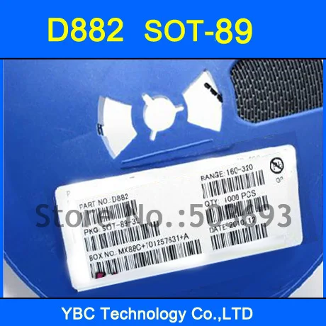 200 шт./лот SMD 40V3A30W D882 NPN Триод Транзистор SOT-89