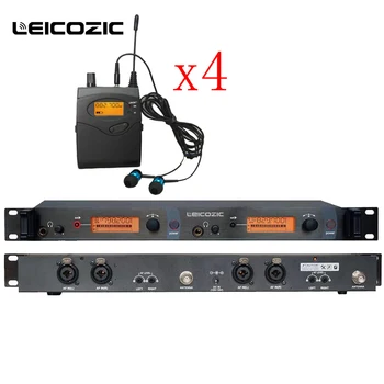 شراءنظام Leicozic في الأذن رصد لاسلكي مع 4 جهاز استقبال BK-2050 2 قناة رصد في نظام الأذن للمرحلة/استوديو تسجيل