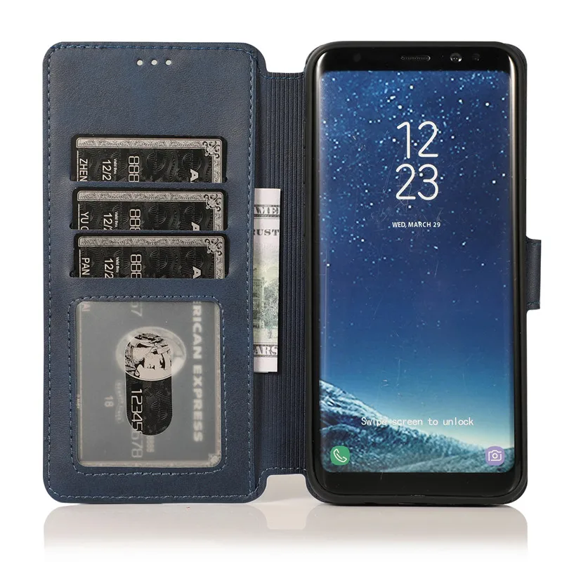 Для samsung galaxy Note 8 9 N950 N960 N9500 кожаный чехол с откидной крышкой для телефона, кошелек, отделения для карт, чехол для samsung Note8 Note9