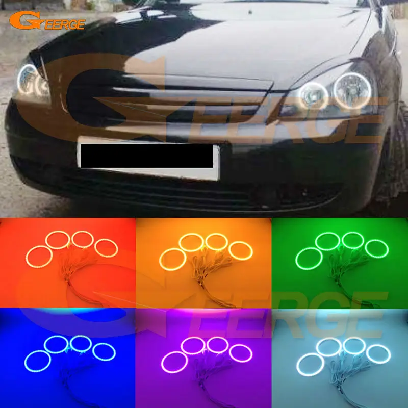 

For Lada Priora VAZ 2170 2171 2172 Excellent led Angel Eyes kit Multi-Color Ultrabright RGB LED Angel Eyes Halo Rings