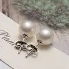 Real perfect round Natural Freshwater Pearl stud Earrings For Women 925 sterling silver jewelry with pearl  arrival ► Photo 2/6