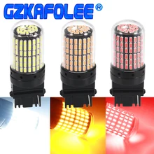 T25 3156 3056 P27W Gzkafolee 3157 P27/7 w canbus Reverter Luzes de Freio Luz Clearance Acende 4014 chip de 145 SMD 20 w 3000LM