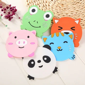 

Kitchen Accessories Mats Coaster Animal Shape Silicone Cup Pad Slip Insulation Pad Cup Mat Pad Hot Drink Holder Kitchen Gadgets