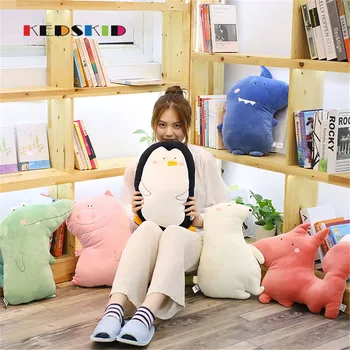 

Cute Animal Pig penguin Polar bear crocodile Doll Baby Soft Plush Toys For Children Bunny Sleeping Mate Stuffed &Plush Animal B