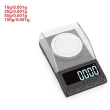 Junejour цифровой Жидкокристаллический индикатор usb зарядка портативный кухонные весы с платформой для взвешивания из нержавеющей стали 10/20/50/100g 0,001g