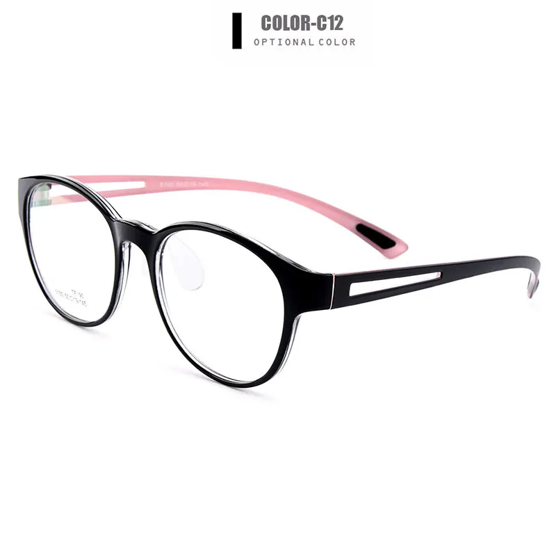 Gmei оптический сверхлегкий TR90 полный обод женские оптические оправы для очков девушки пластик близорукость очки 6 цветов на выбор M5100 - Цвет оправы: C12