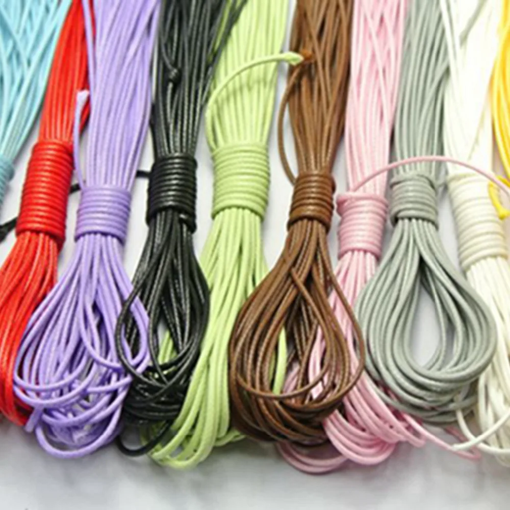 100 Merters Mixed Color Korean Waxed Cord String Thread 1mm for Necklace 10 | Украшения и аксессуары