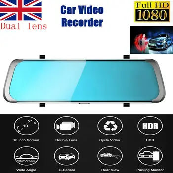 

1080H Car DVR Dual Lens Dash Cam Front and Rear Video Recorder Camera G-sensor