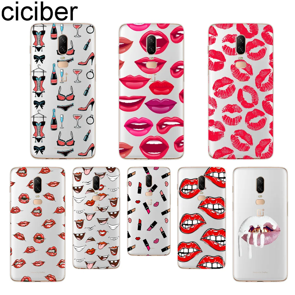 ciciber Sexy lips Phone Case For font b Oneplus b font font b 7 b font