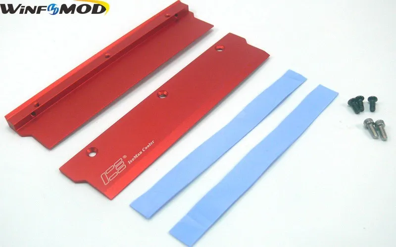 Free Shipping Aluminium RAM / Memory Cover / Heat Spreader Blue / Red