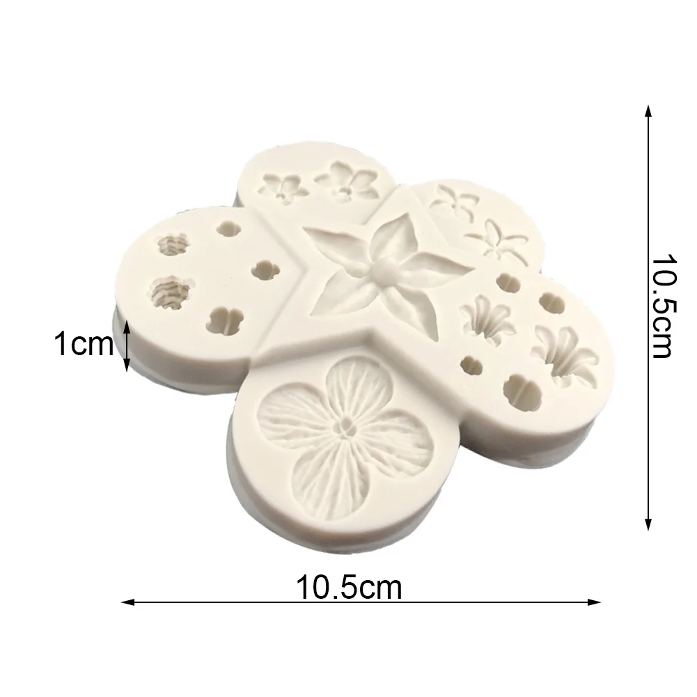 Форма цветка, силиконовая форма, помадка, кекс, сделай сам, полимерная глина, эпоксидный инструмент для литья, форма для выпечки, B156
