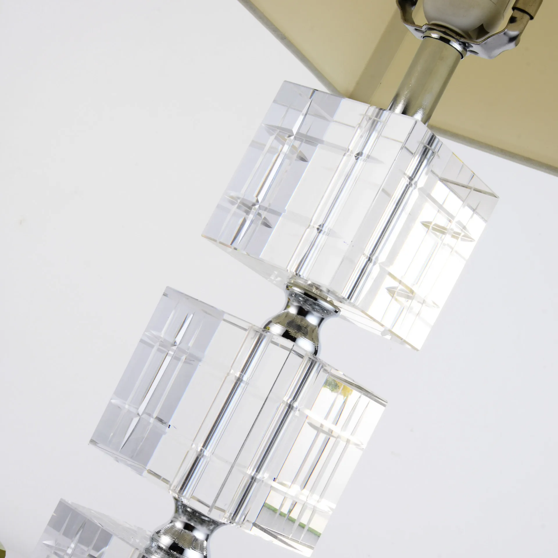 27X60 см K9 Хрустальная настольная лампа для гостиной Кабинета спальни прикроватная кованая светодиодный настольная лампа