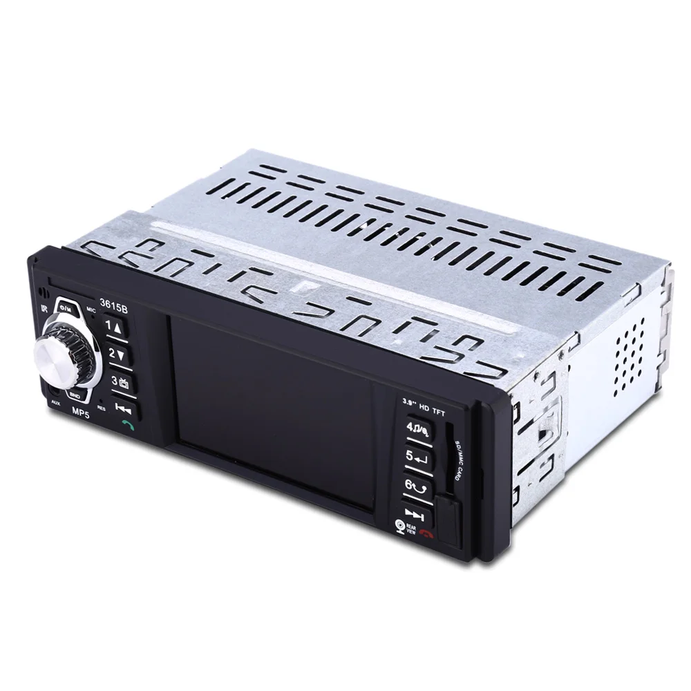 

3615B 3.6 inch Car Radio Audio Stereo TFT Display Screen 12V V2.0 Bluetooth Rear View Camera MP5 Player with Remote Control
