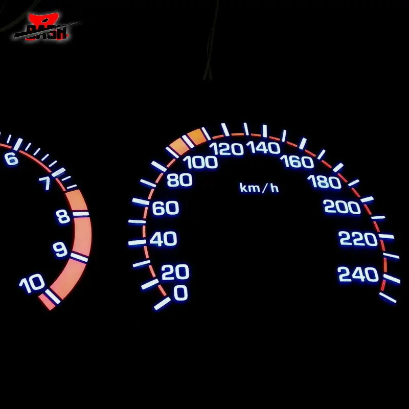 DASH EL Glow Gauge для Virage 1997 1.8L цифровой счетчик пробега темно-синяя панель обратный белый светильник 240 км об/мин 10 к Расширенный