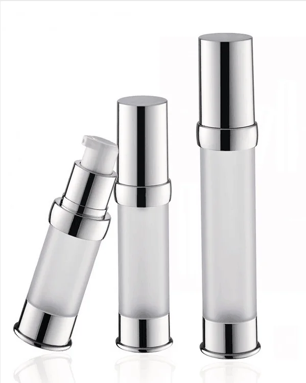 new design :30ml frosted airless bottle with UV silver pump and bottom lid lotion used for Cosmetic Container | Красота и здоровье