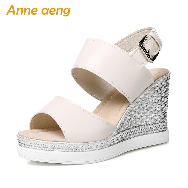

women sandals wedges heel platform peep sandals elastic band sexy cool lady women sandals silver white women shoes size 34-43