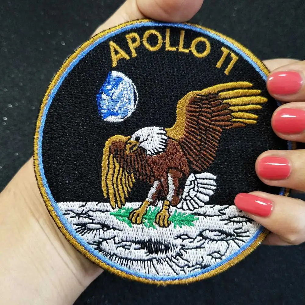 APOLLO 11 Iron On Patch Embroidered Applique Sewing Label
