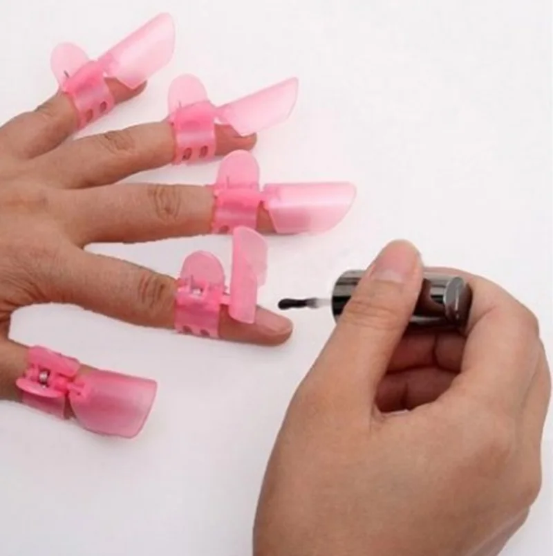 Инструменты для защиты ногтей, новинка,, 10 шт., розовый маникюр, защитный лак для ногтей, куртка для взрослых женщин - Цвет: Розовый