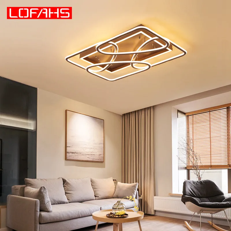 

LOFAHS Modern LED chandelier High Power high brightness for big house dinning room Lobby meeting room Chandelier Lighting