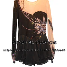 Пользовательские взрослые Фигурное катание платья с спандексом изящные бренд фигурное катание платье для соревнований DR2737