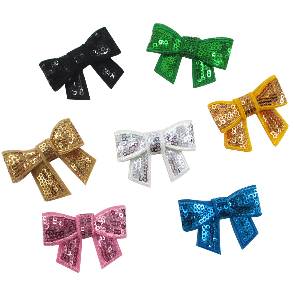 

New Sequins Bows Bow-knot Hair Accessories, Crafts Handmade Materials Hair Accessories Girls Babies Decoration DIY,5Yc6371