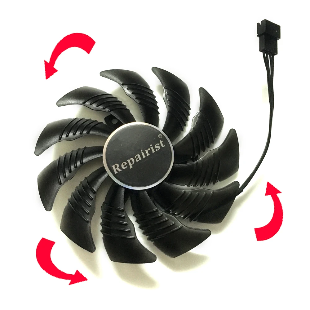 Вентилятор графической карты GTX 1070 GPU Cooler T129215SU для Gigabyte GeForce GTX1070 GV N1070WF2OC N1070WF2 WINDFORCE